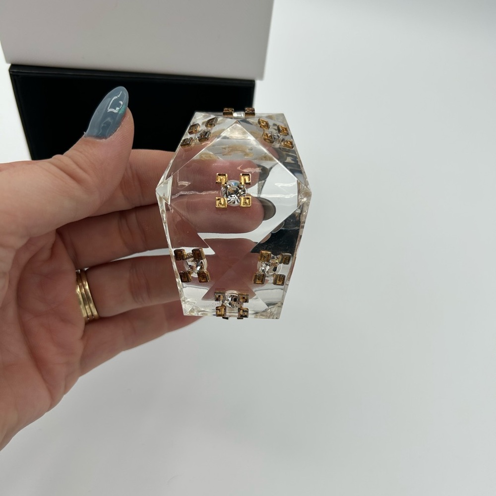 Givenchy - 4G Plumetis Embellished Cuff Bracelet - Picture 4 of 9
